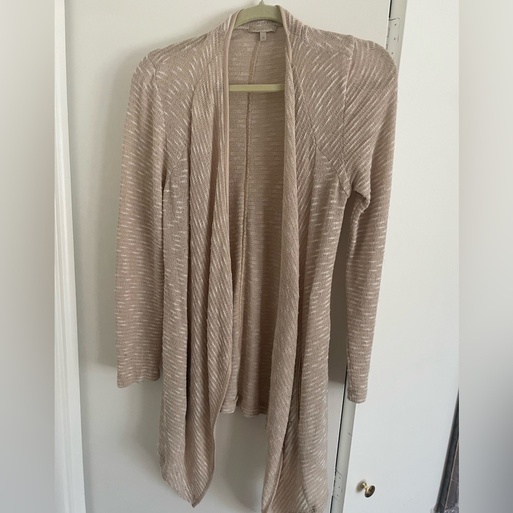 Anthropologie Bordeaux cardigan with pockets